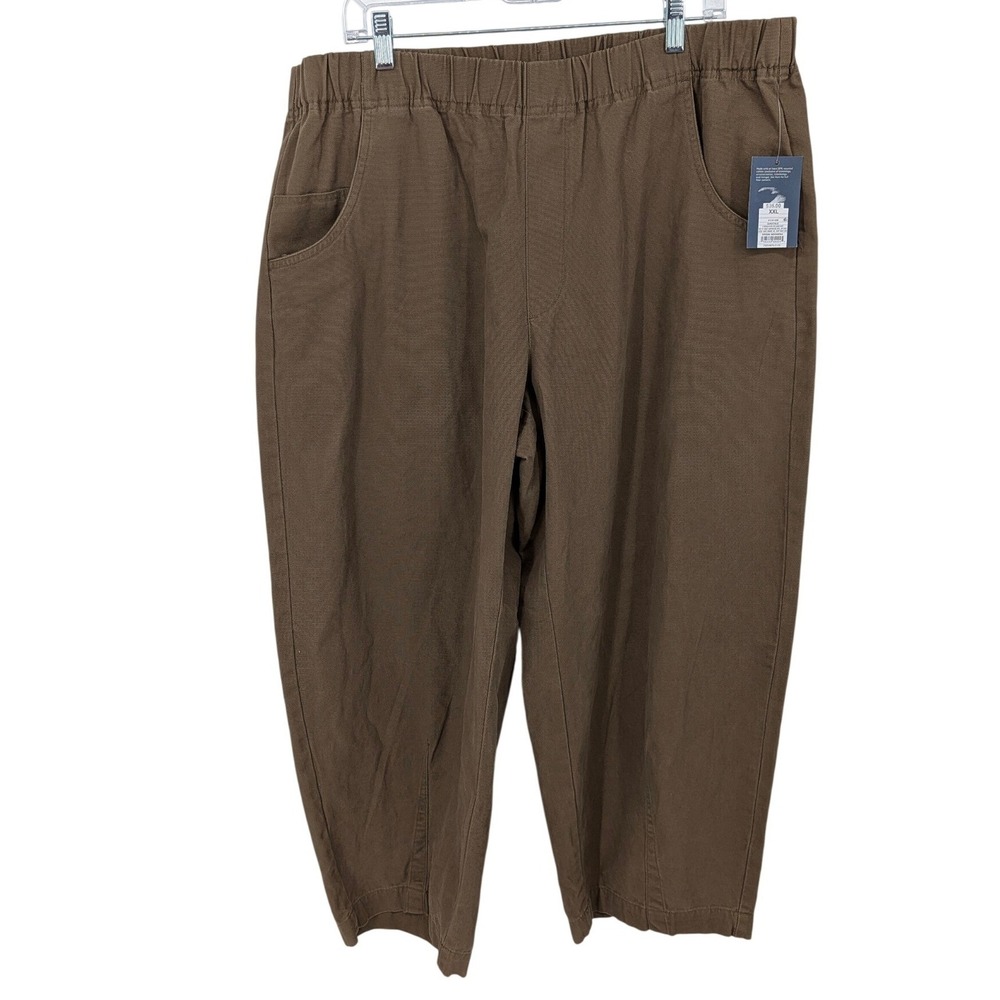 Universal Thread Pull On Barrel Pants XXL Olive Green Utility Canvas High Rise